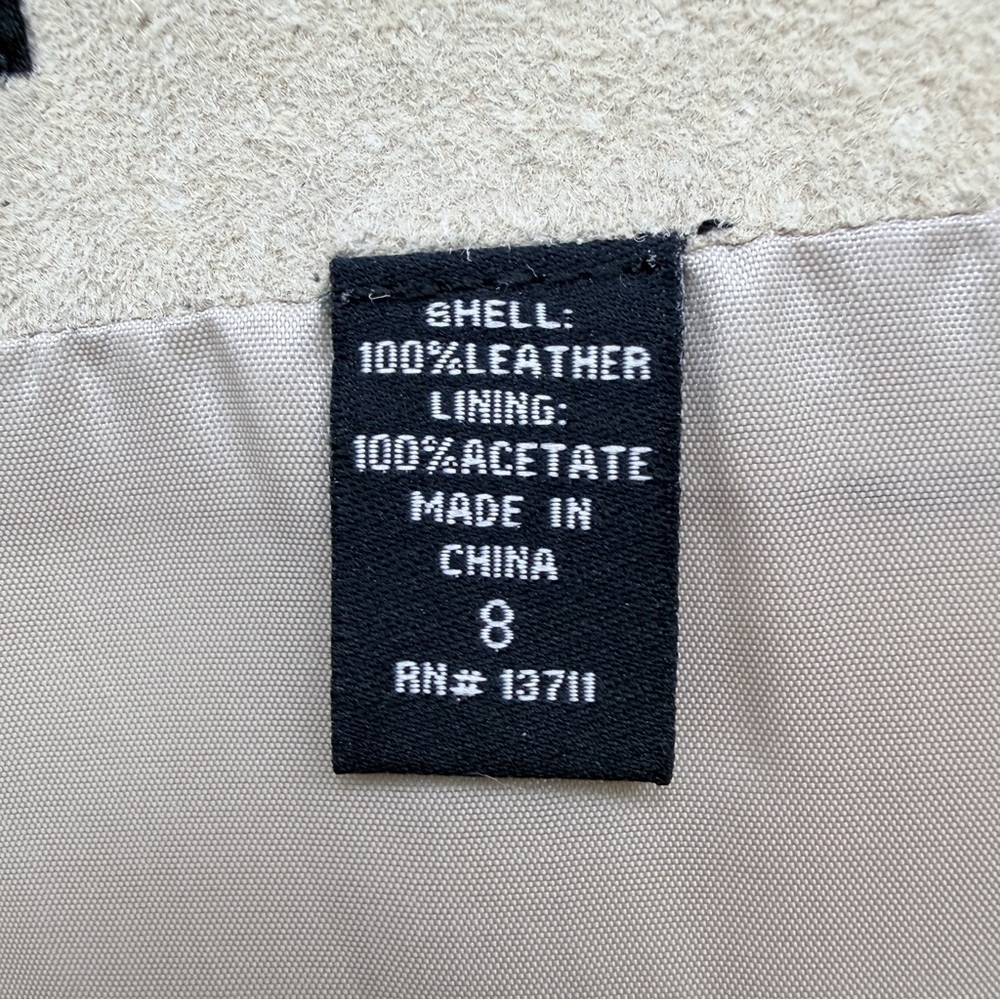Ideology women's 100% suede leather skirt - Picture 8 of 10